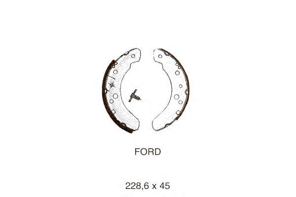 Комплект тормозных колодок