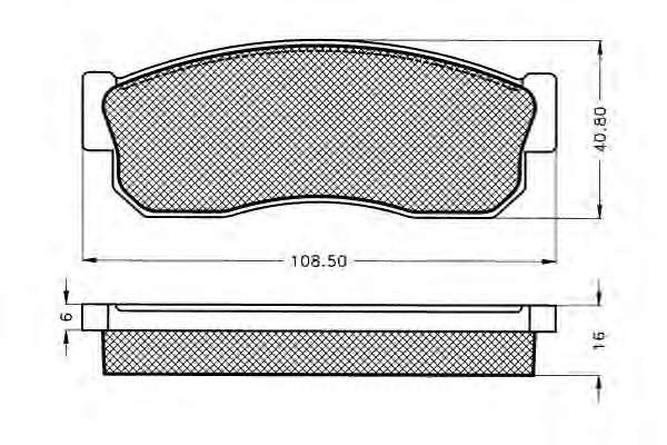 Комплект тормозных колодок, дисковый тормоз