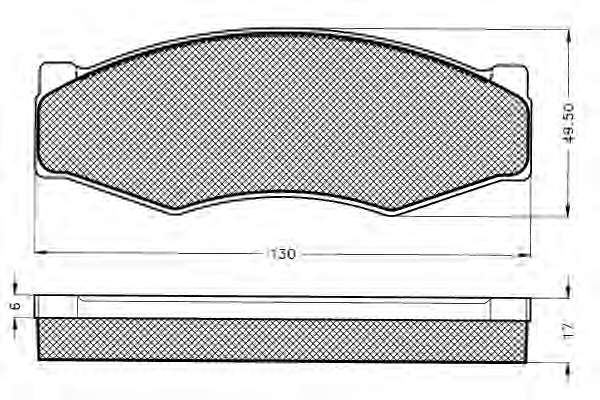Комплект тормозных колодок, дисковый тормоз