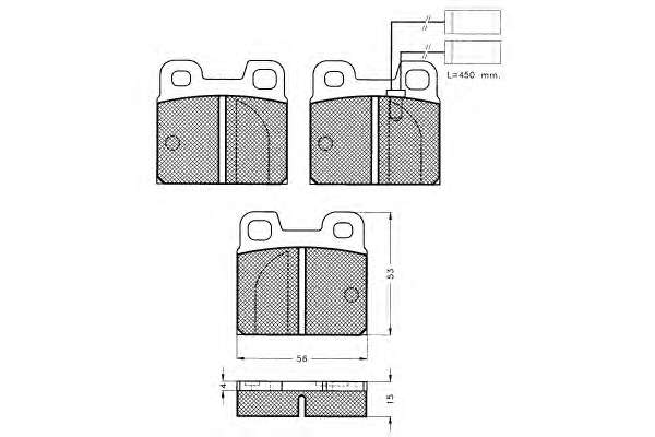 Комплект тормозных колодок, дисковый тормоз