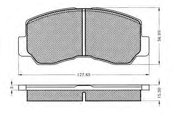 Комплект тормозных колодок, дисковый тормоз