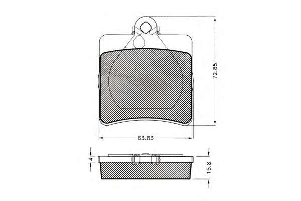 Комплект тормозных колодок, дисковый тормоз