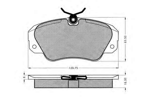 Комплект тормозных колодок, дисковый тормоз