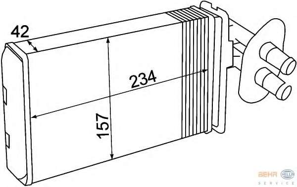 Теплообменник, отопление салона
