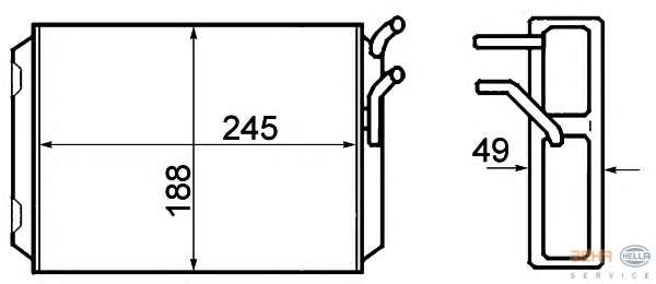Теплообменник, отопление салона