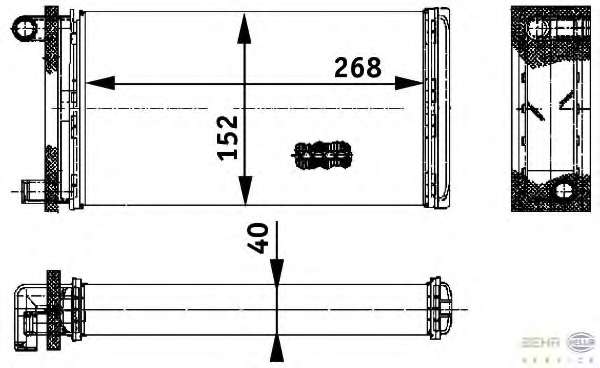 Теплообменник, отопление салона