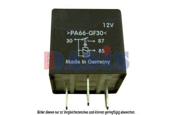 Реле, продольный наклон шкворня вентилятора