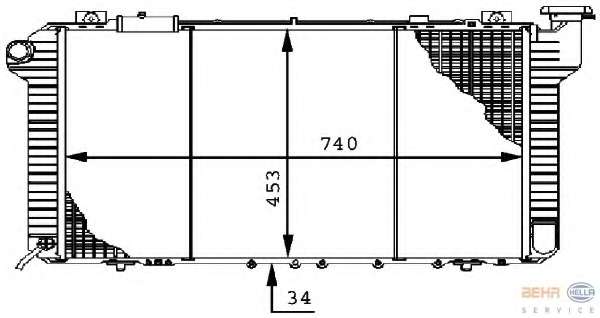 Радиатор, охлаждение двигателя