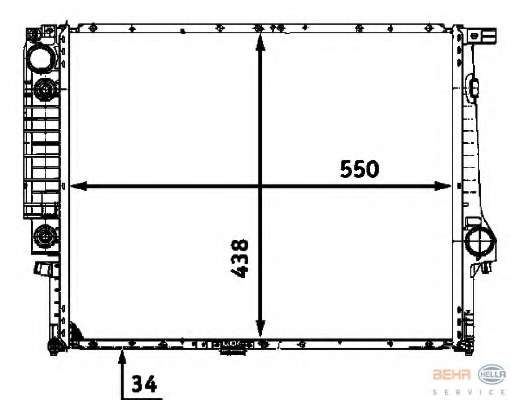Радиатор, охлаждение двигателя