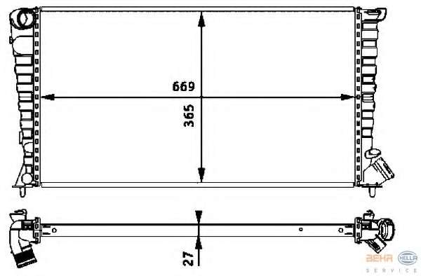 Радиатор, охлаждение двигателя