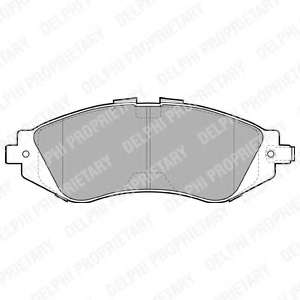 Колодки тормозные (передние) Daewoo Lanos/Nubira 97- (Akebono)