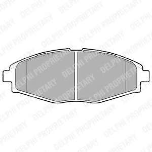 Колодки тормозные (передние) Daewoo Lanos/Matiz 97- (Akebono)