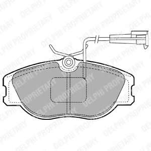 Комплект тормозных колодок, дисковый тормоз