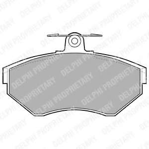 Колодки тормозные (передние) Seat Cordoba/Ibiza/VW Caddy/Golf/Polo 91-04 (Trw)