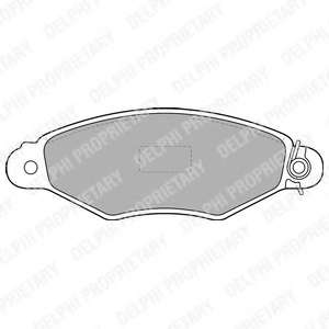 Колодки тормозные (передние) Renault Kangoo 98- (Bosch) (с датчиком)