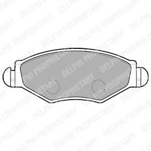 Колодки тормозные (передние) Peugeot 206 98-/306 93-03 (Bosch)