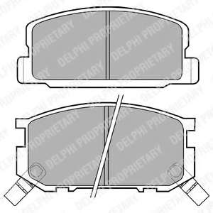 Комплект тормозных колодок, дисковый тормоз
