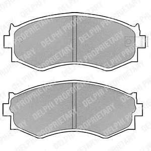 Комплект тормозных колодок, дисковый тормоз
