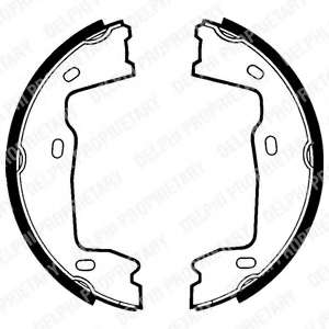 Колодки ручника Opel Omega B 94-03 (160x25)