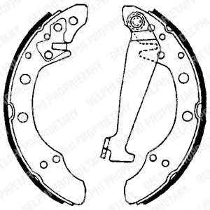 Колодки тормозные (задние) VW Caddy II 96-00 (барабанные) (200x40)