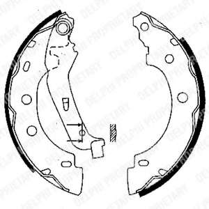 Колодки тормозные (задние) Renault Kangoo 97- (барабанные) (203x39) (Bendix)