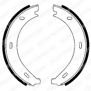 Комплект тормозных колодок, стояночная тормозная система
