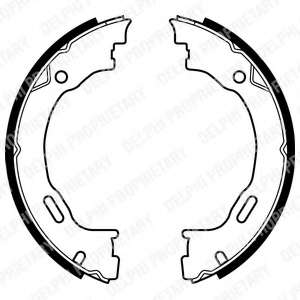 Комплект тормозных колодок, стояночная тормозная система