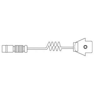 Контрольный контакт, контроль слоя тормозных колодок