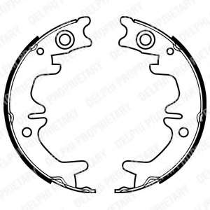 Комплект тормозных колодок, стояночная тормозная система