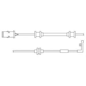 Контрольный контакт, контроль слоя тормозных колодок