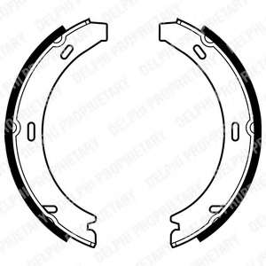 Комплект тормозных колодок, стояночная тормозная система