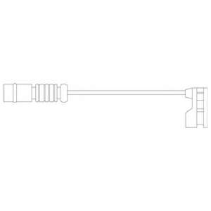 Контрольный контакт, контроль слоя тормозных колодок