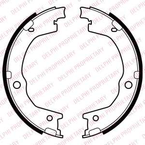 Комплект тормозных колодок, стояночная тормозная система