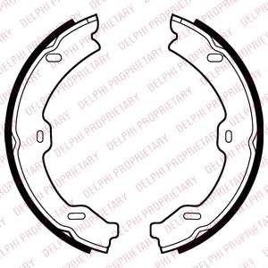 Комплект тормозных колодок, стояночная тормозная система