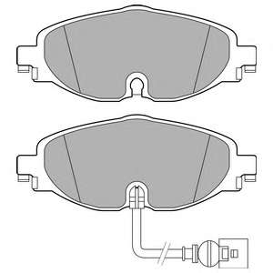Колодки тормозные (передние) VW Caddy IV/Golf VII/Passat B8/Skoda Octavia/Seat Leon 12- (с датчиком)
