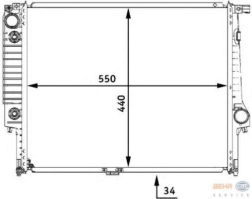 Радиатор, охлаждение двигателя