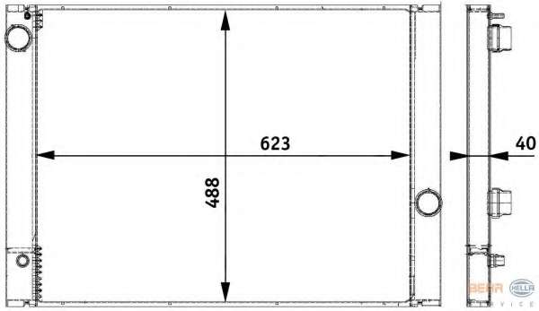 Радиатор, охлаждение двигателя