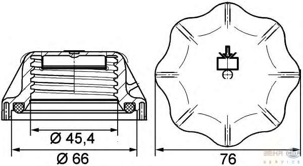 Крышка, резервуар охлаждающей жидкости