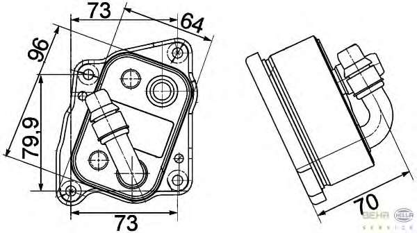 масляный радиатор, двигательное масло