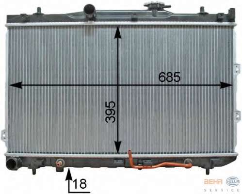 Радиатор, охлаждение двигателя