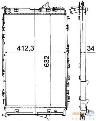 Радиатор, охлаждение двигателя