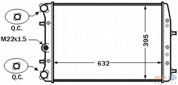 Радиатор, охлаждение двигателя