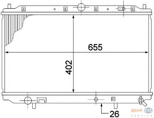 Радиатор, охлаждение двигателя