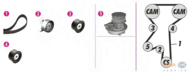 Паразитный / Ведущий ролик, зубчатый ремень