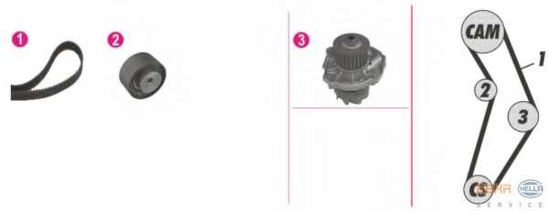 Водяной насос + комплект зубчатого ремня