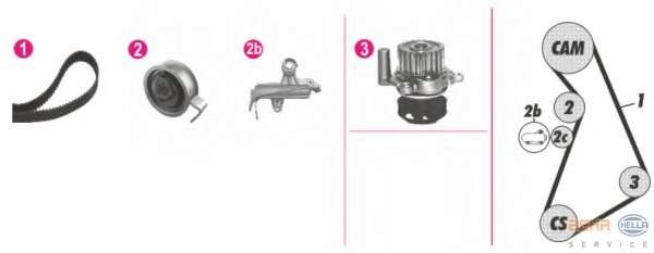 Водяной насос + комплект зубчатого ремня