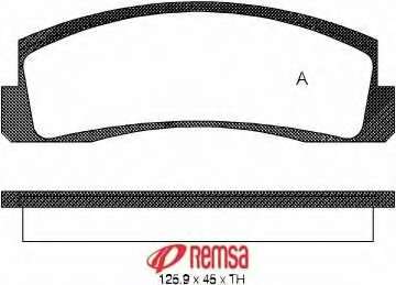 Комплект тормозных колодок, дисковый тормоз