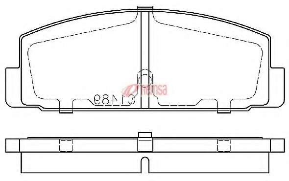 Комплект тормозных колодок, дисковый тормоз