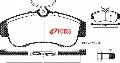 Комплект тормозных колодок, дисковый тормоз