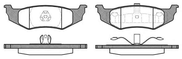 Комплект тормозных колодок, дисковый тормоз